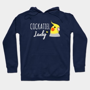 Cockatiel Lady | Cute Doodle Parrot Birb Hoodie